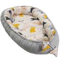 Cosulet bebelus pentru dormit Kidizi Baby Nest Cocoon 90x50 cm Kitten Love