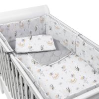 Set lenjerie matlasata 5 piese Kidizi Sweet Dreams, include perna, plapumioara, aparatoare si cearceaf