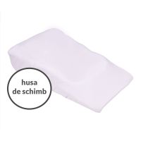 Husa schimb din bumbac 100% cu elastic roata pentru perna antireflux 70x40 cm Kidizi