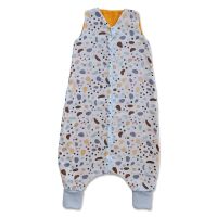 Sac de dormit cu picioare de vara din muselina 2-4 ani Kidizi Stone, 0.5 tog