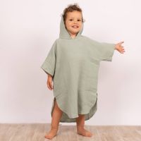 Prosop plaja - Poncho copii din muselina absorbanta Kidizi Mint 1-3 ani