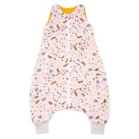 Sac de dormit cu picioare de vara din muselina 18-36 luni Kidizi Stone, 100% bumbac, 0.5 tog