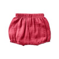 Pantaloni scurti bufanti pentru bebelusi din muselina dubla Bloomers Blair Kidizi chilli 6-12 luni