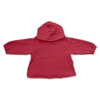 Bluza copii din muselina cu maneca lunga si gluga Kidizi Amos chilli 6-12 luni
