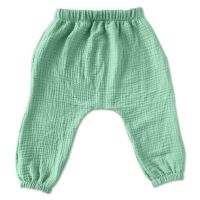 Pantaloni lungi copii din muselina tip salvari Kidizi Sima mint 1-2 ani