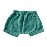 Pantaloni scurti din muselina dubla Kidizi Zuma 6-12 luni ocean