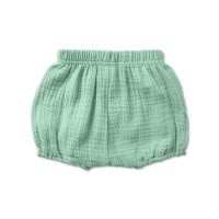 Pantaloni scurti bufanti pentru bebelusi din muselina dubla Bloomers Blair Kidizi mint 0-3 luni