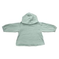 Bluza copii din muselina cu maneca lunga si gluga Kidizi Amos mint 2-3 ani