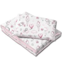 Lenjerie patut cosleeper 90x50 cm Kidizi Fairy Clouds, include cearceaf, perna si pilota