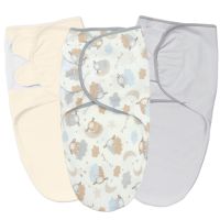 Set 3 sisteme de infasat reglabil din bumbac 0-3 luni Kidizi On a Cloud Pastel, 100% bumbac, 0.5 TOG