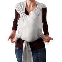 Sistem de purtat ergonomic pentru bebelusi Kidizi Wrapado Gray, 3,5-12 kg, bumbac 100%