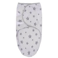 Sistem de infasat reglabil 0-3 luni din bumbac Kidizi Galaxy Grey, 0.5 TOG