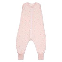 Sac dormit copii de vara din bumbac cu picioare 18-36 luni Kidizi Elefun Pink, 0.5 tog