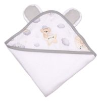 Prosop bebe cu gluga si urechi 90x90 Kidizi Koala Bears