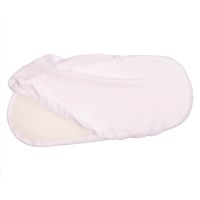 Set cearceaf si topper saltea antisufocare si antitranspiratie pentru landou Kidizi 3D AirFlow, cearceaf din muselina bumbac 100%