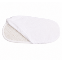 Set cearceaf si topper saltea antisufocare si antitranspiratie pentru landou Kidizi 3D AirFlow, cearceaf din muselina bumbac 100%