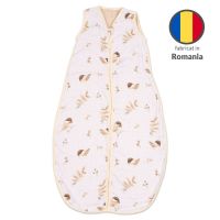 Sac dormit copii de vara din muselina Kidizi Birdy 90 cm, 100% bumbac, 6-24 luni