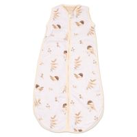Sac de dormit copii de vara din muselina Kidizi Birdy 75 cm, 100% bumbac, 0-9 luni