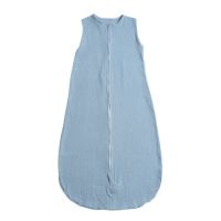 Sac de dormit de vara pentru copii din muselina dubla 18-36 luni Kidizi jeans, bumbac 100%, 0.3 tog
