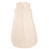 Sac de dormit de vara pentru copii din muselina dubla 3-18 luni Kidizi ivory, 0.3 tog