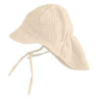 Sapca pentru copii  din muselina cu cozoroc si protectie gat Kidizi Maitre Natural 3-18 luni
