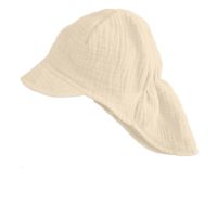 Sapca pentru copii din muselina cu cozoroc si protectie gat Kidizi Maitre Natural 1-3 ani