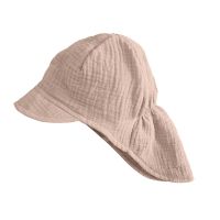 Sapca pentru copii din muselina cu cozoroc si protectie gat Kidizi Maitre Natural 1-3 ani