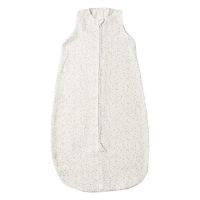 Sac de dormit de vara pentru copii din muselina dubla 3-18 luni Kidizi Tiny Hearts Gray, 0.3 tog