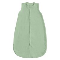 Sac de dormit de vara pentru copii din muselina dubla 0-6 luni Kidizi mint, bumbac 100%, 0.3 tog