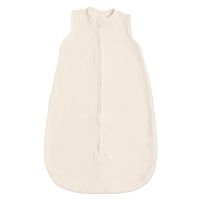 Sac de dormit de vara pentru copii din muselina dubla 0-6 luni Kidizi ivory, bumbac 100%, 0.3 tog