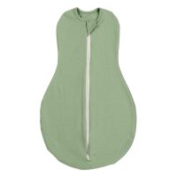 Sistem de infasat cu fermoar dublu Kidizi SnugPod Green M, pentru bebelusi cu greutate de  3.8-7 kg, 0.5 tog