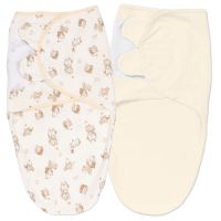 Set 2 sisteme de infasat reglabil din bumbac 0-3 luni Kidizi Orso, 100% bumbac, 0.5 TOG