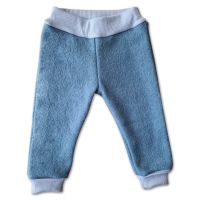 Pantaloni dublati din lana fiarta pentru copii Kidizi old mint 1-2 ani