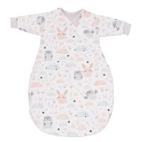 Sac de dormit copii cu maneci 0-3 luni Kidizi Forest Friends, 1 tog, bumbac 100%, pentru toamna/iarna