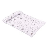 Salteluta impermeabila pentru masuta de infasat din bumbac Kidizi Galaxy Grey
