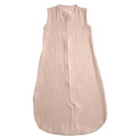Sac de dormit de vara pentru copii din muselina dubla 3-18 luni Kidizi natur, bumbac 100%, 0.3 tog