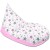 Fotoliu copii Bean Bag Lounger All Pink Stars, husa bumbac detasabila