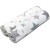 Set 2 paturici muselina 110x110 cm Kidizi All Mint Stars, 100% bumbac