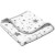 Paturica dubla de muselina 78x78 cm Kidizi Galaxy Grey, 100% bumbac