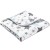 Paturica dubla de muselina XXL 120x120 cm Kidizi All Mint Stars, 100% bumbac
