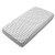 Cearceaf din bumbac cu elastic roata pentru patut 120x60 cm Kidizi Grey Zig Zag