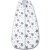 Sac de dormit copii de vara din muselina Kidizi Blue Stars 70 cm