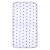 Cearceaf din bumbac cu elastic roata pentru patut 120x60 cm Kidizi Blue Stars