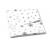 Paturica dubla din bumbac si flanel 100x75 cm Kidizi Galaxy Grey 100% bumbac