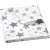 Paturica dubla din bumbac si flanel 100x75 cm Kidizi Pink Stars, 100% bumbac