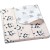 Paturica dubla din bumbac si flanel 100x75 cm Kidizi Dancing Panda 100% bumbac