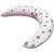 Perna gravide 200x35 cm cu husa detasabila Kidizi Hanna All Pink Stars
