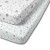 Set 2 cearceafuri din bumbac cu elastic  roata pentru patut 120x60 cm Kidizi Galaxy Grey Mint Stars