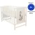 Patut din lemn masiv 120x60 cm Bria alb
