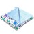 Paturica dubla pufoasa cu doua fete 100x78 cm Kidizi Fluffy Blue Dino
